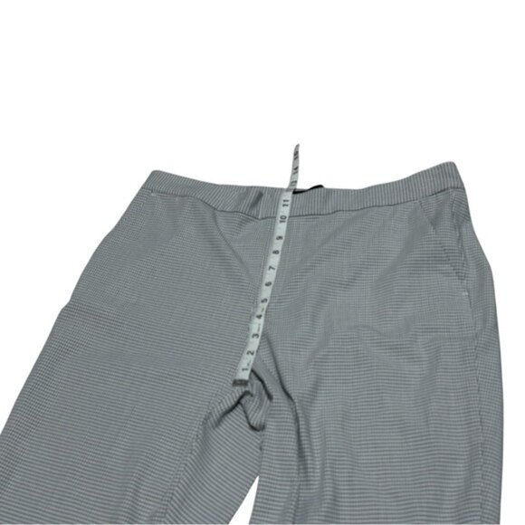 Banana Republic Hayden Pants Gray Micro Houndstooth Stretch Trousers Size 14 - Picture 6 of 10